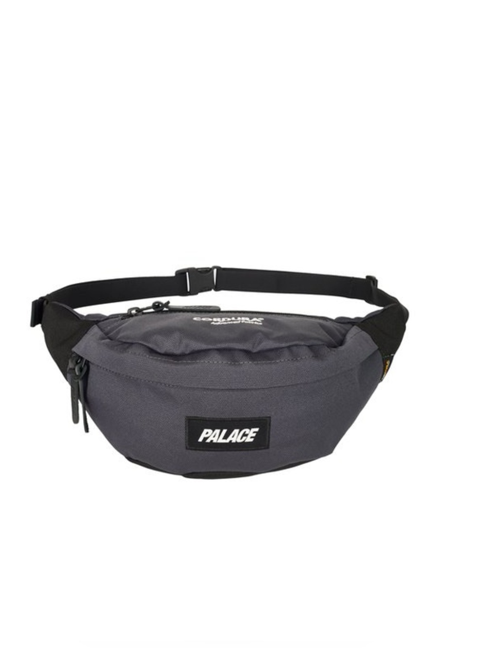 Palace Cordura Duck Canvas Cross Body Bag Carbon/Black FW24 Logo Waist Pack
